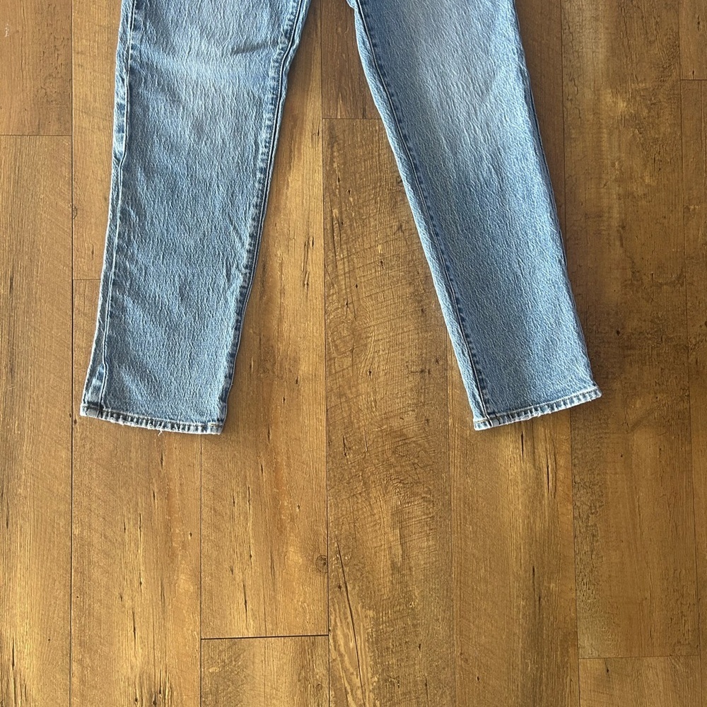 PacSun High Rise Stretch Dad Jeans 26 | Vintage Light Wash Straight Leg - Picture 4 of 12